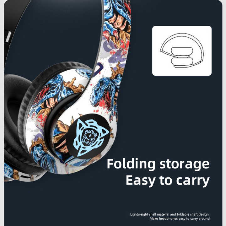 NNEDSZ Wireless Bluetooth Headphones - Stylish Over-Ear Design with Long Battery Life, Hi-Fi Sound, and Universal Compatibility (colour B)-2