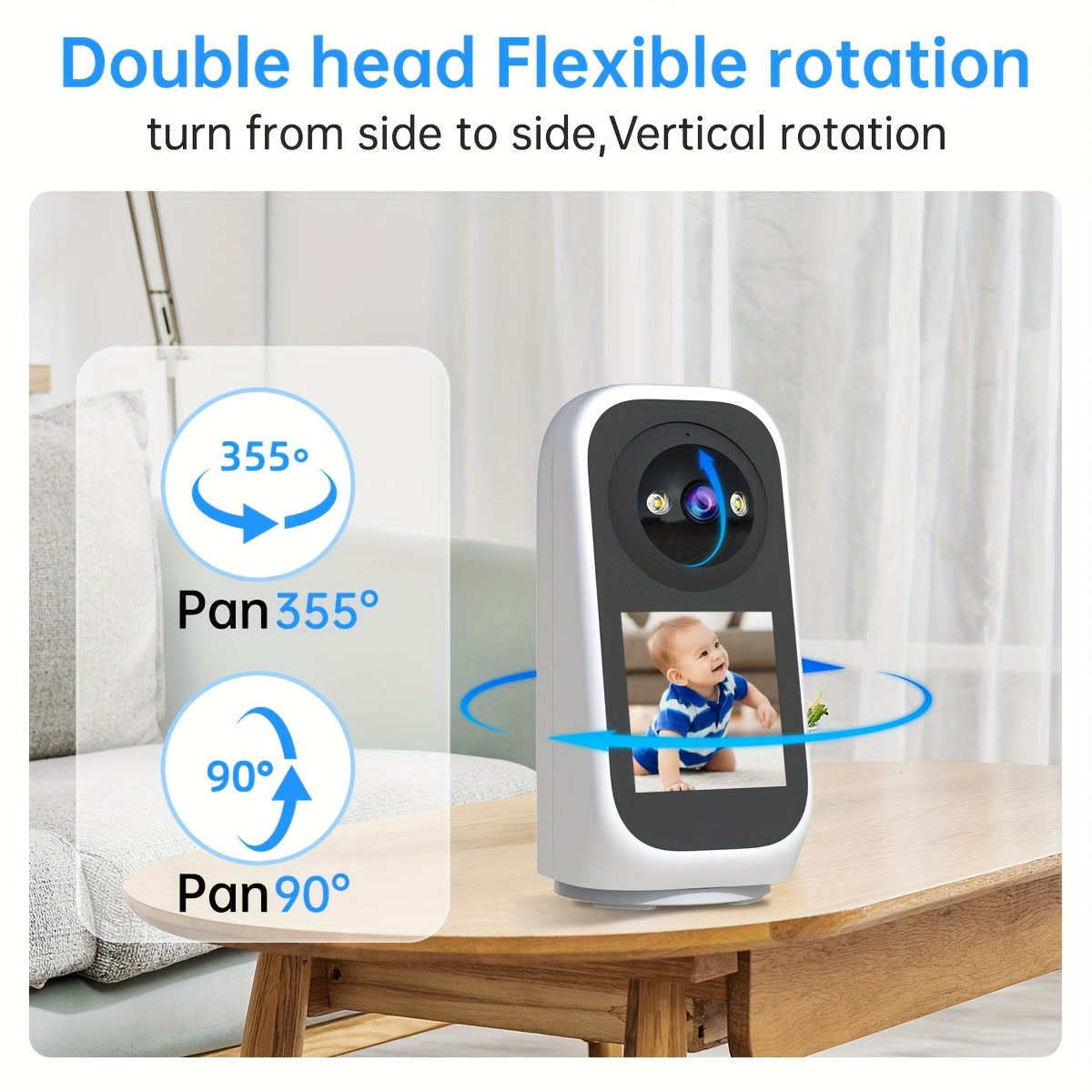 Indoor 3MP PTZ WiFi Surveillance Camera-1